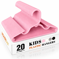 Kids Plastic Hangers – 20 Pack (Pink)