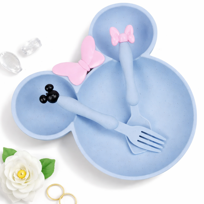 3 Set of Butterfly Baby Feeding Set